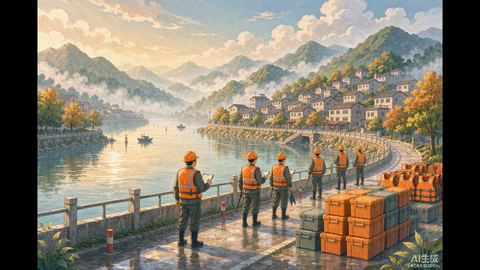 织密秋雨防护网 北碚1700件救生衣配发到村社